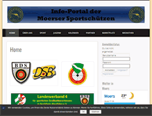 Tablet Screenshot of moerser-sportschuetzen.de
